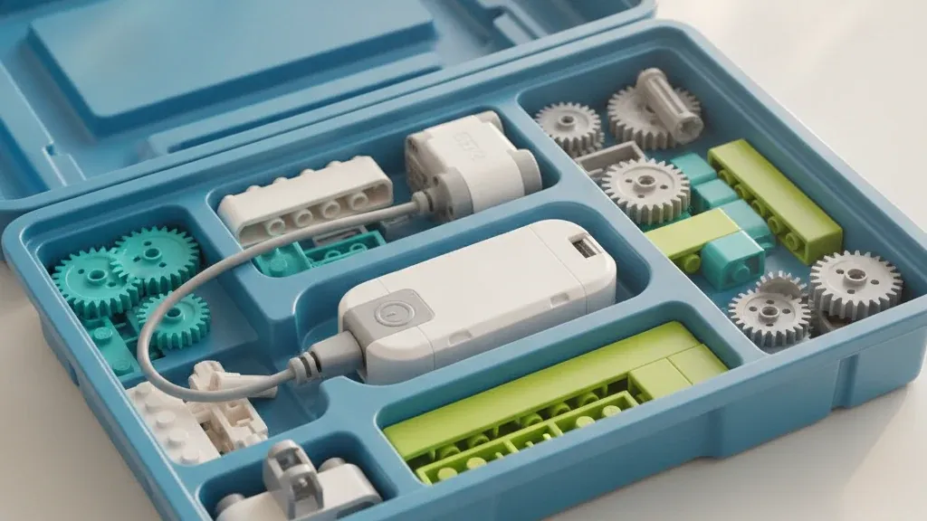 Открытый набор WeDo 2.0 с сортировочными лотками и деталями — 280 элементов базовой комплектации